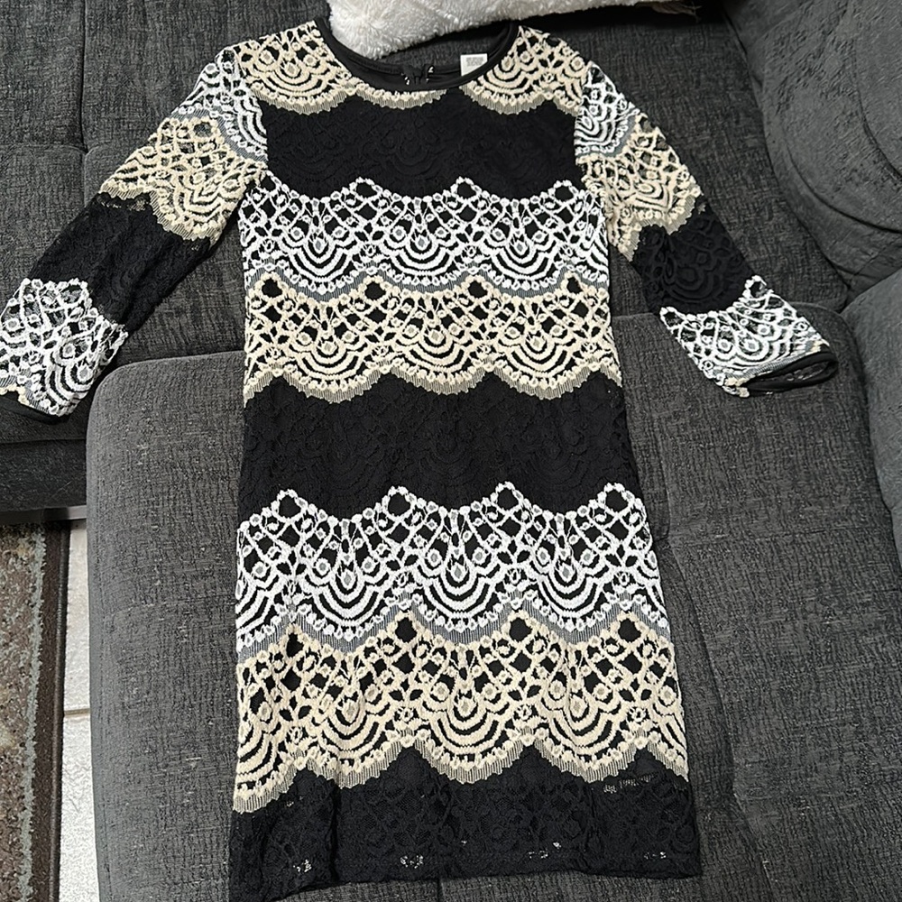 Lace Three Tone Dress Girls Size 12